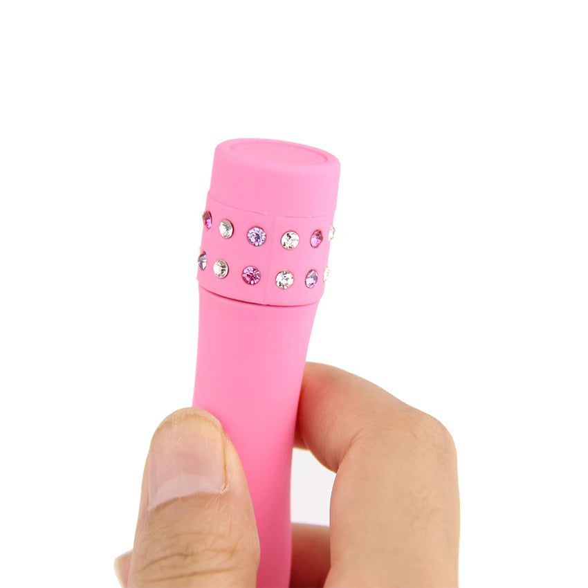 Waterproof Multi Speed Vibrating Dildo Diamond Vibrators For Women Sex Bullet Adult Sex Toys 1pc