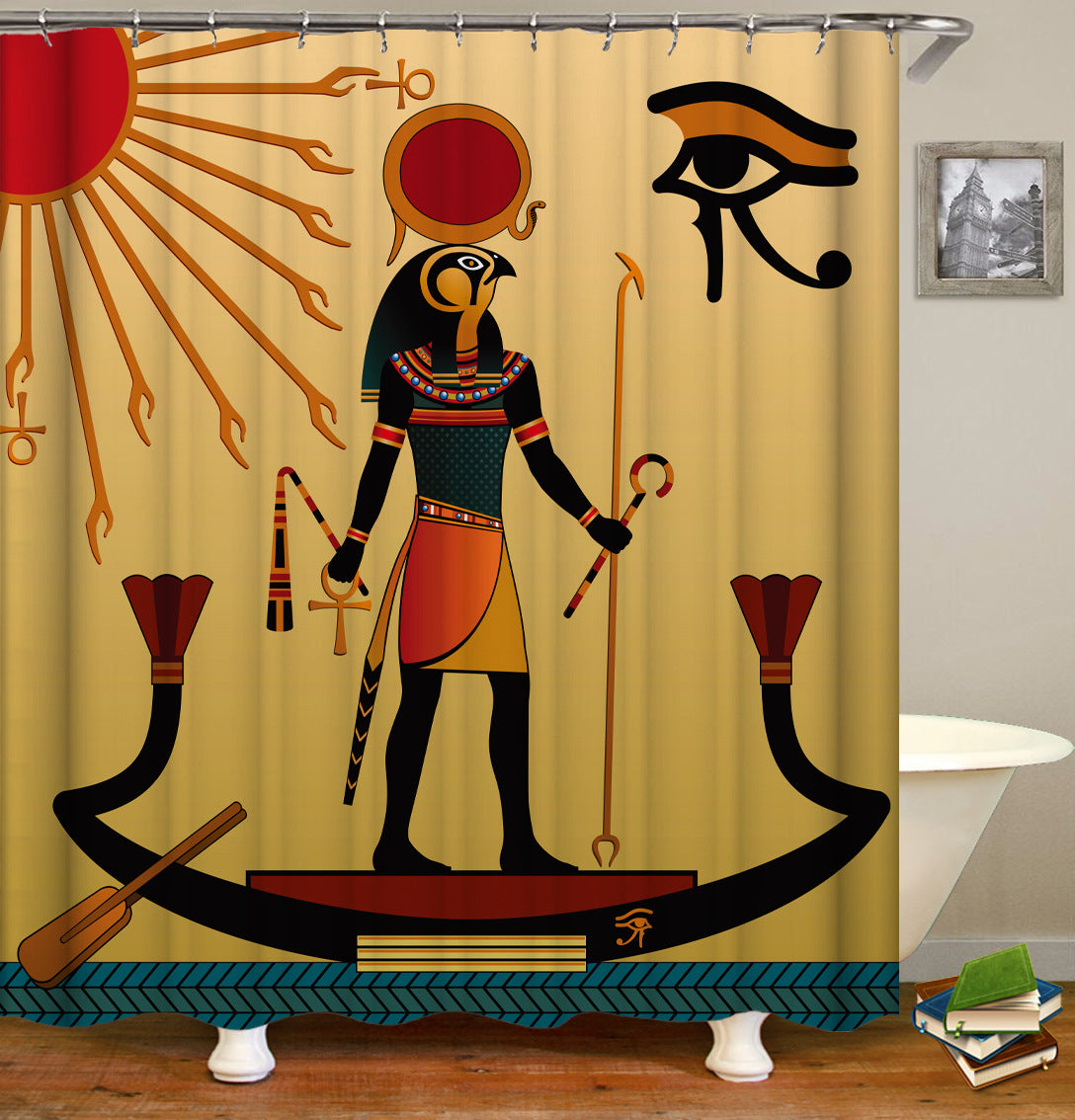 3 dimension  Digital design  Folk figure cartoon design  design  African  Pattern restroom  Shower Curtains