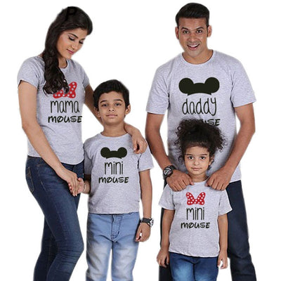 casual wear
 Family suitable
 Clothes Daddy Mama very small Mouse Mommy & Me small Tshirt Printing Woman lovish style
 Baby Girl Dress Big Sister