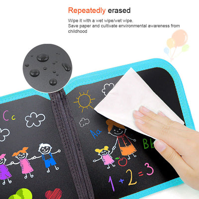 Childrens painting this magical movable tiny blackboard inventive graffiti painting water chalk erasable painting kindergarten gifts