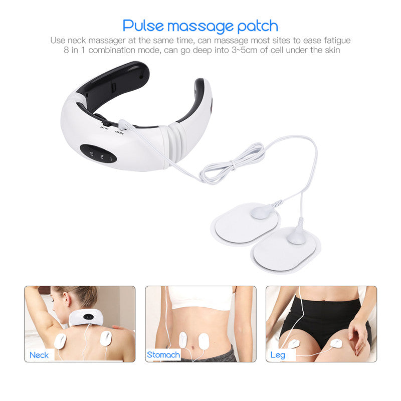 Electric Pulse Back and Neck Massager Far Infrared
