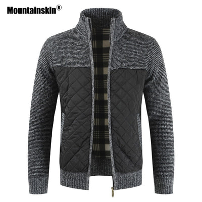 Mountainskin Men's Sweaters  Autumn Winter Warm Knitted Sweater Jackets Cardigan Coats Male Clothing Casual Knitwear SA833