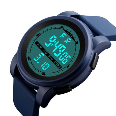 Men Luxury Quartz Wristwatch Digital display Silicone Watch men