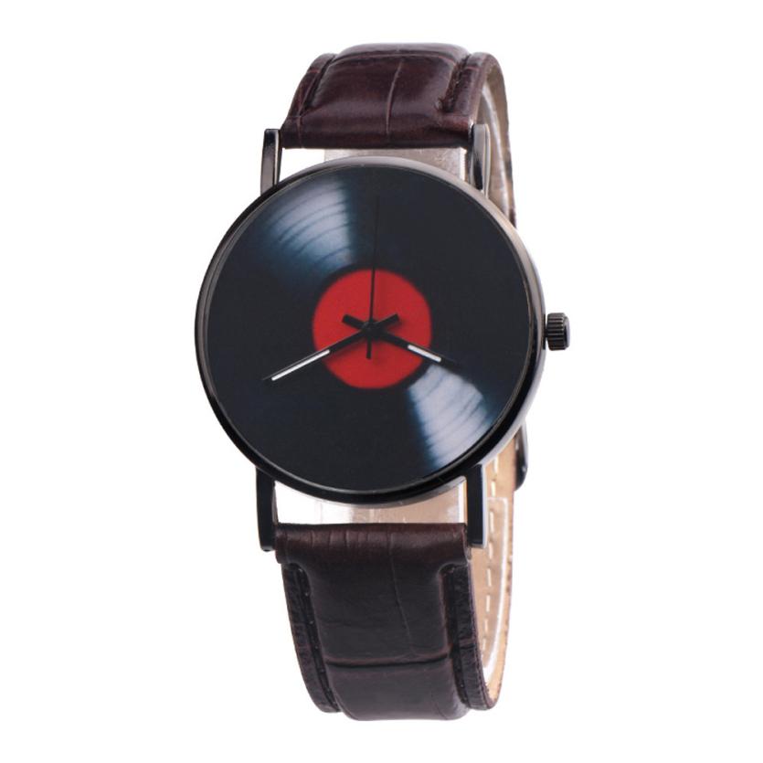 Quartz Wristwatch for men in fashion Leather Strap and Stainless Steel