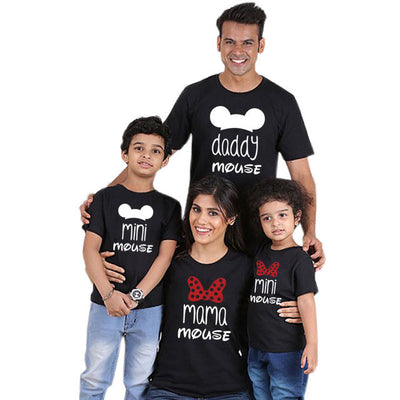 casual wear
 Family suitable
 Clothes Daddy Mama very small Mouse Mommy & Me small Tshirt Printing Woman lovish style
 Baby Girl Dress Big Sister