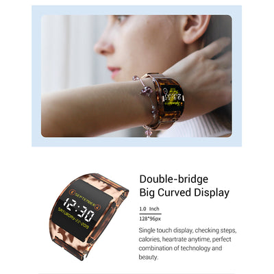 Smart Watch Health Monitor Arc Glass Bracelet