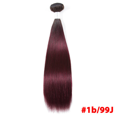1/3/4 Pcs Ombre 613 Burgundy 99J Natural Three Tone Hair Bundles Remy Brazilian Hair Weave Bundles Straight Human Hair Bundles
