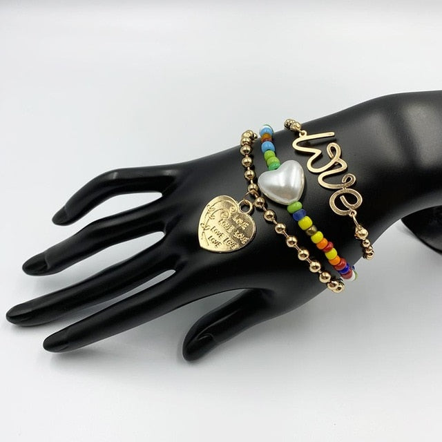 Best lady Vintage Gold ZA Chain Bracelets for Women Newest Fashion Jewelry Friendship Party Charm Bracelets Bangles Wholesale