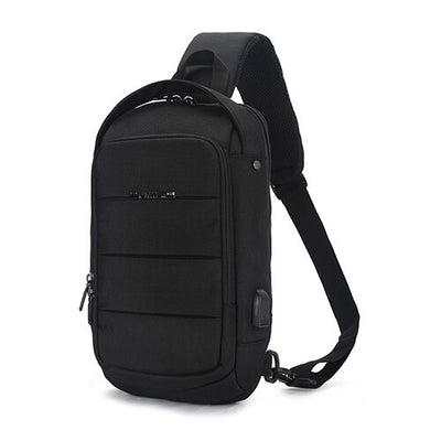 New Multifunction Crossbody Bags Sling Shoulder Bag for Men USB Charging Chest Pack Large Capacity Oxford Travel Chest Bags 2019