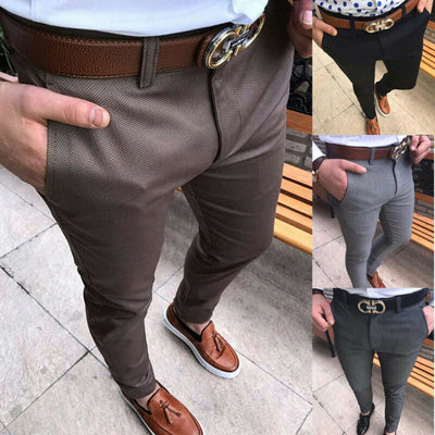 New Fashion Men's Slim Fit Business Formal Pants