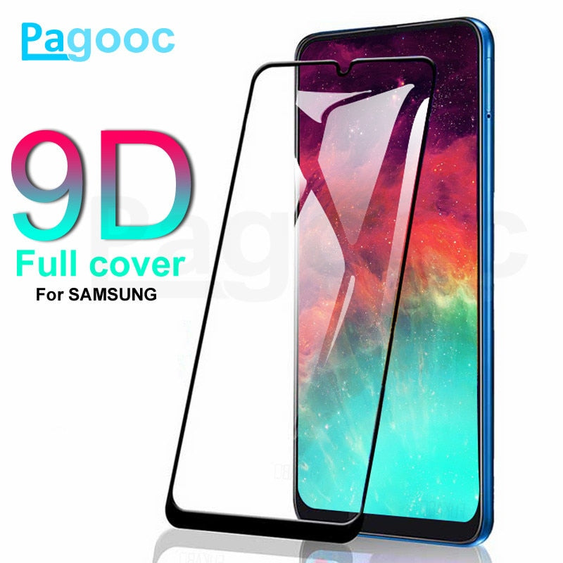 9D Protective Glass on For Samsung Galaxy A10 A20 A30 A40 A50 A60 Screen Protector For Samsung A70 A80 A90 Glass M10 M20 M30 M40