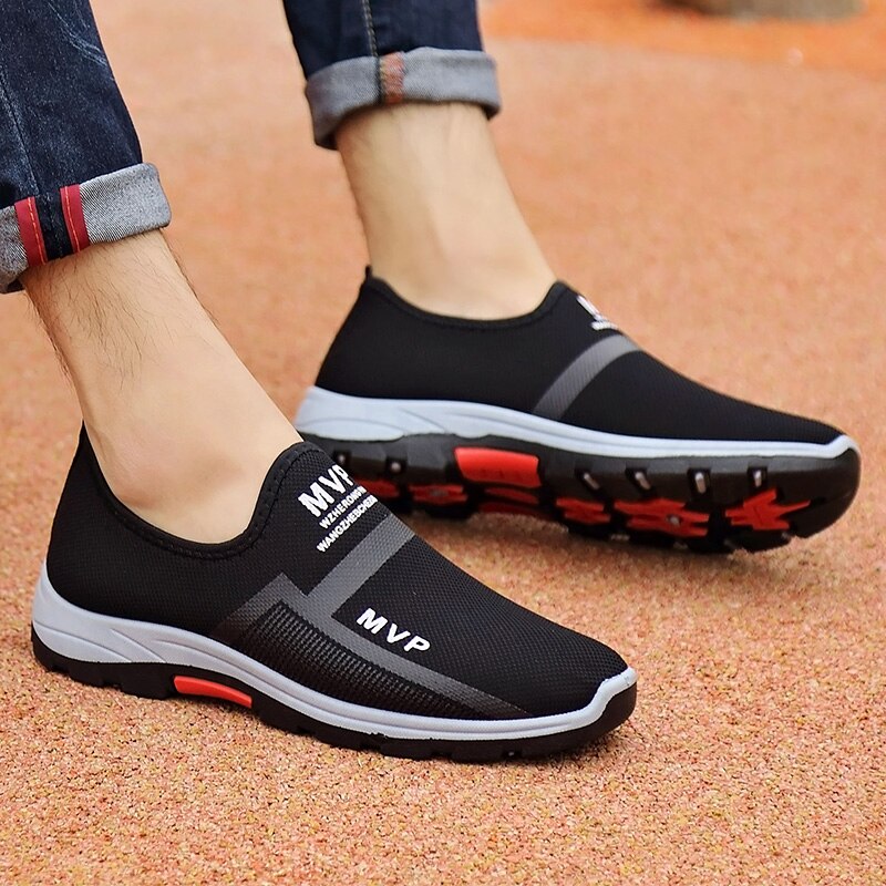 New Men Vulcanize Shoes Summer Comfortable Slip-on Sneakers Anti-Skid Breathable Loafers Men Fashion Shoe Zapatillas Hombre