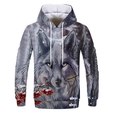 Magic color Galaxy Wolf Hoodie Hoodies Men Fashion Spring Autumn Pullovers Sweatshirts Sweat Homme 3D Tracksuit