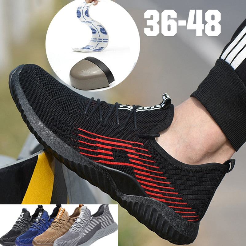Safety Shoes With Metal Toe Men Immortal Indestructible Ryder Shoe Work Shoes With Steel Toe Work Boots Breathable Sneakers