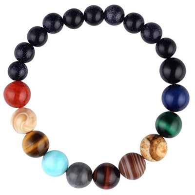 2020 Eight Planets Bead Bracelet Men Natural Stone Universe Yoga Solar Chakra Bracelet for Women Men Jewelry Gifts Drop Shipping
