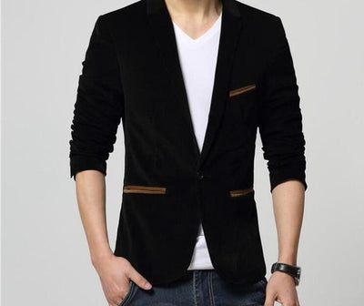 Mens Fashion Brand Blazer British's Style Casual Slim Fit Suit Jacket Male Blazers Men Coat Jacket For Men