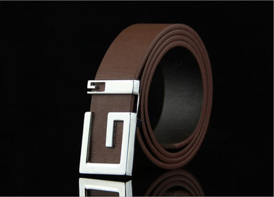 High Quality Men PU Leather Belt Buckle Strap for Jeans