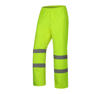 Men Reflective Strap Pants Camping Hiking Washable Rain Over Waterproof Trousers Fishing High Visibility Pant