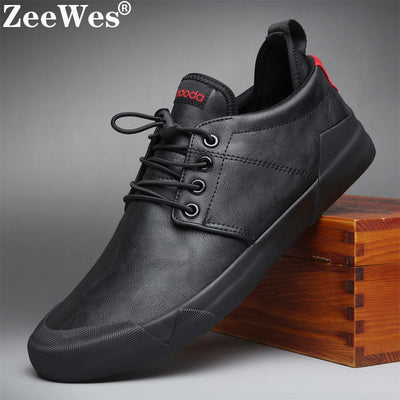 2019Spring Autumn New Hot Fashion Men Lace-up Leather Casual Shoes Trend Shoe Cool Loafers Flats Designer Shoes Men High Quality