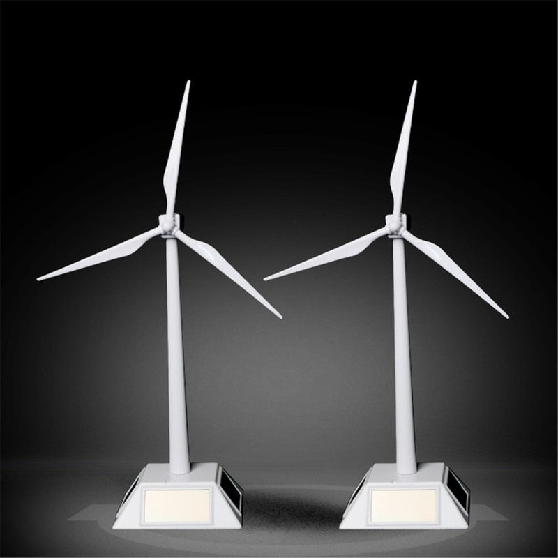 1pcs Solar Wind Generator Model and Exhibition Stand Windmill Educational Assembly Kit Desktop Decoration