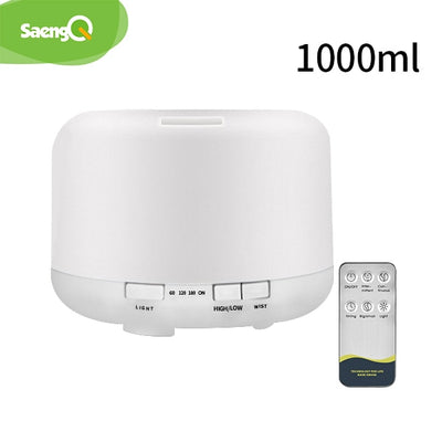 Electric Aroma Diffuser Air Humidifier 300ML 500ML 1000ML Ultrasonic Cool Mist Maker Fogger LED Essential Oil Diffuser