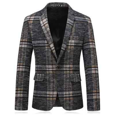 Male  Winter New High End Business British Style Slim Fit Thick Blazers / Men&#39;s Fashion High Quality Suit Jacket Coat