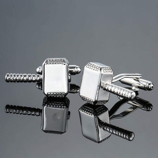 Factory direct sales wholesale French shirt cuff Cufflink button gold silver men fashion brand double leather Cufflinks