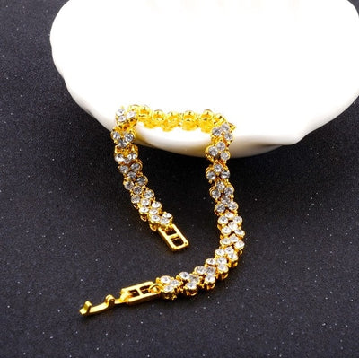 New Fashion Roman Style Woman Bracelet Wristband Crystal Bracelets Gifts Jewelry Accessories Fantastic Wristlet Trinket Pendant